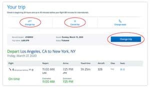 American Airlines Flight Change Policy