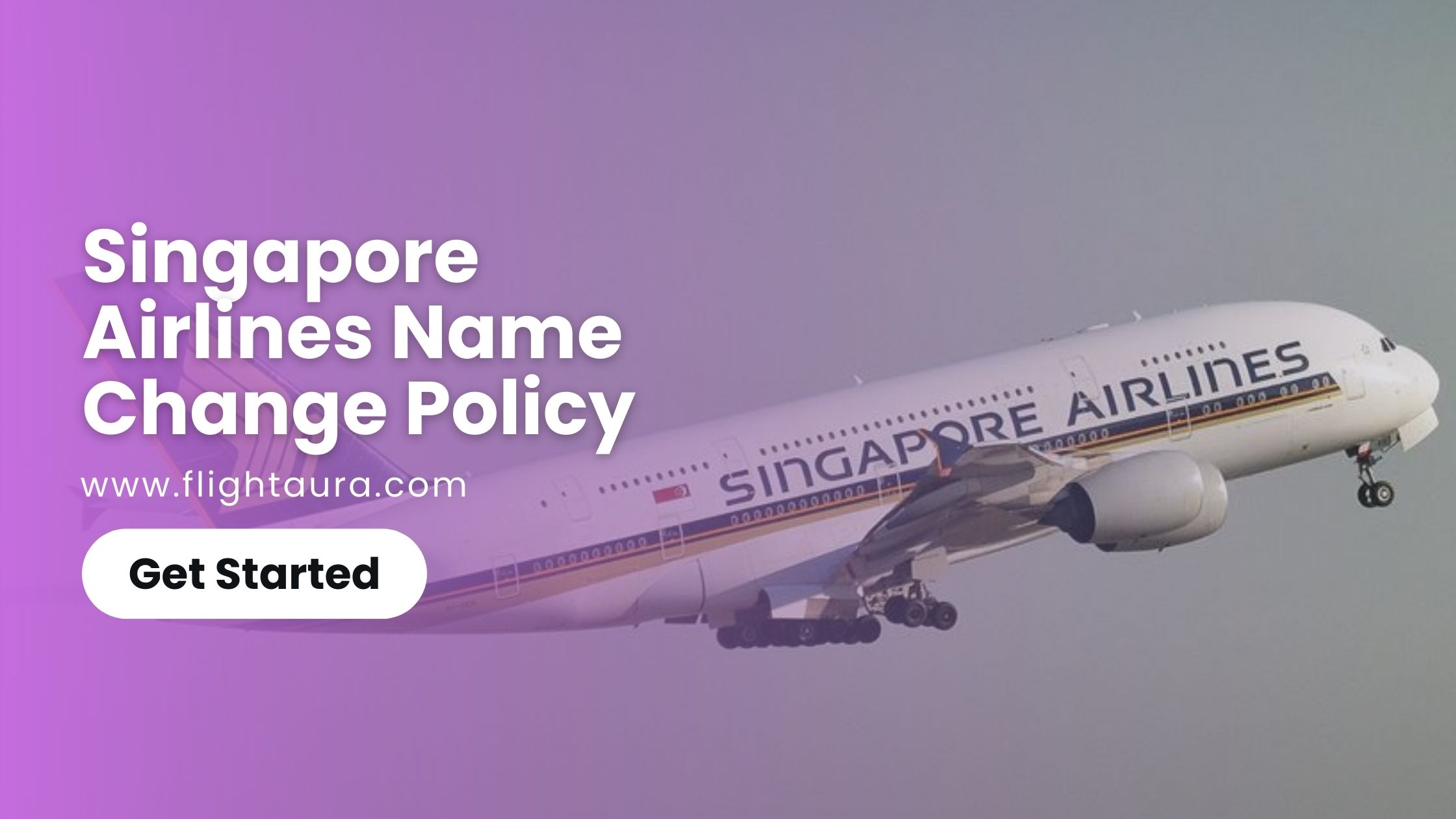 Singapore Airlines Name Change Policy