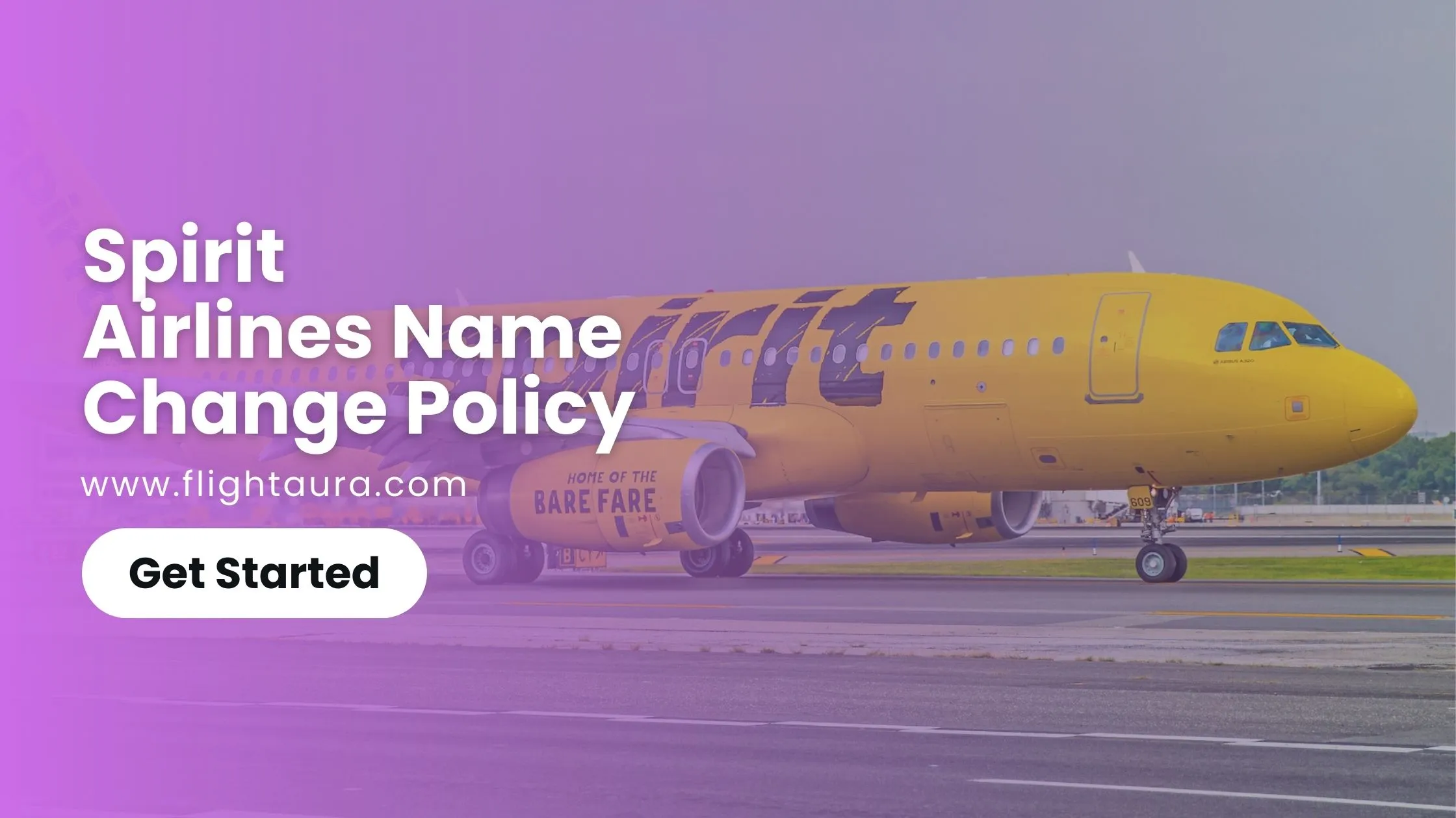 Spirit Airlines name change policy