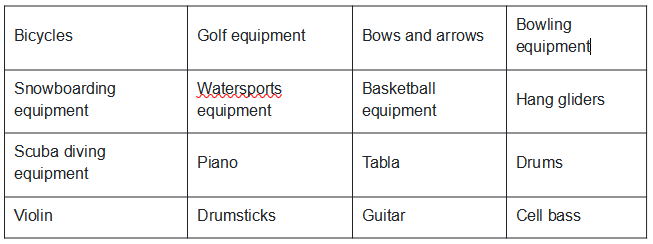 Cathay Pacific Baggage Policy For SportsMusical Instrumens table by Flightaura