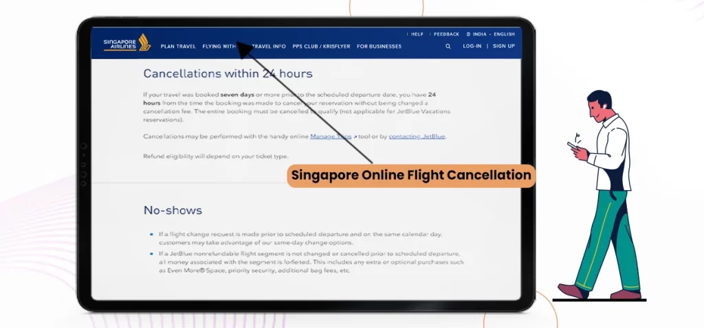 Singapore online flight cancellation