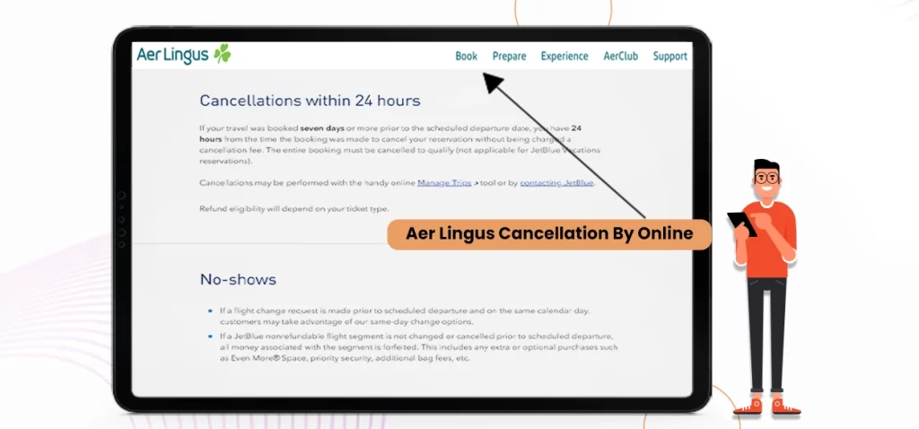 Aer Lingus Cancellation By Online