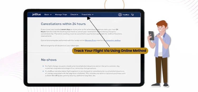 Track Your Flight Via Using Online Method