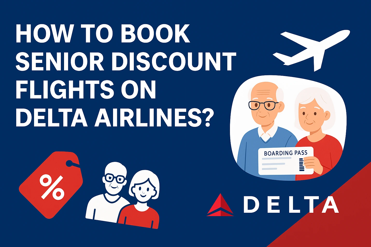 Book Senior Discount Flights on Delta Airlines